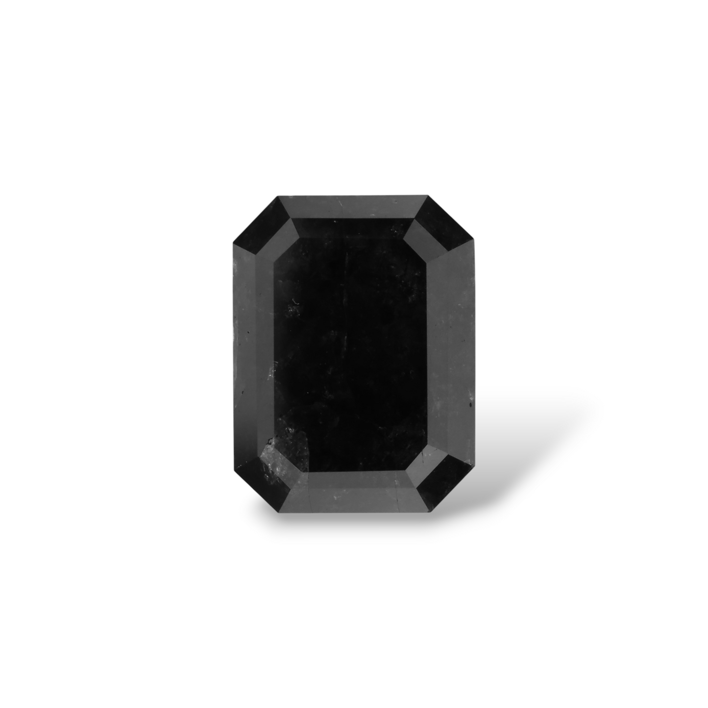 GIA 4.49 Carat Natural Fancy Black Emerald Diamond SE-7291GNA