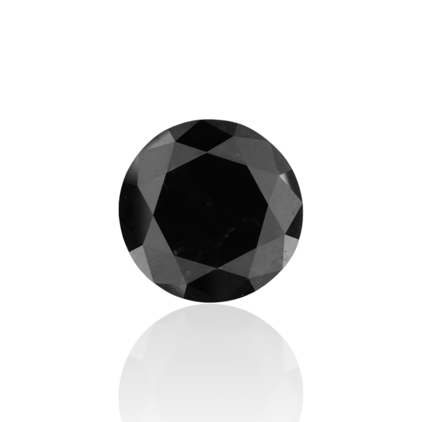 GIA 4.10 Carat Natural Fancy Black Round Diamond SE-7294GNA