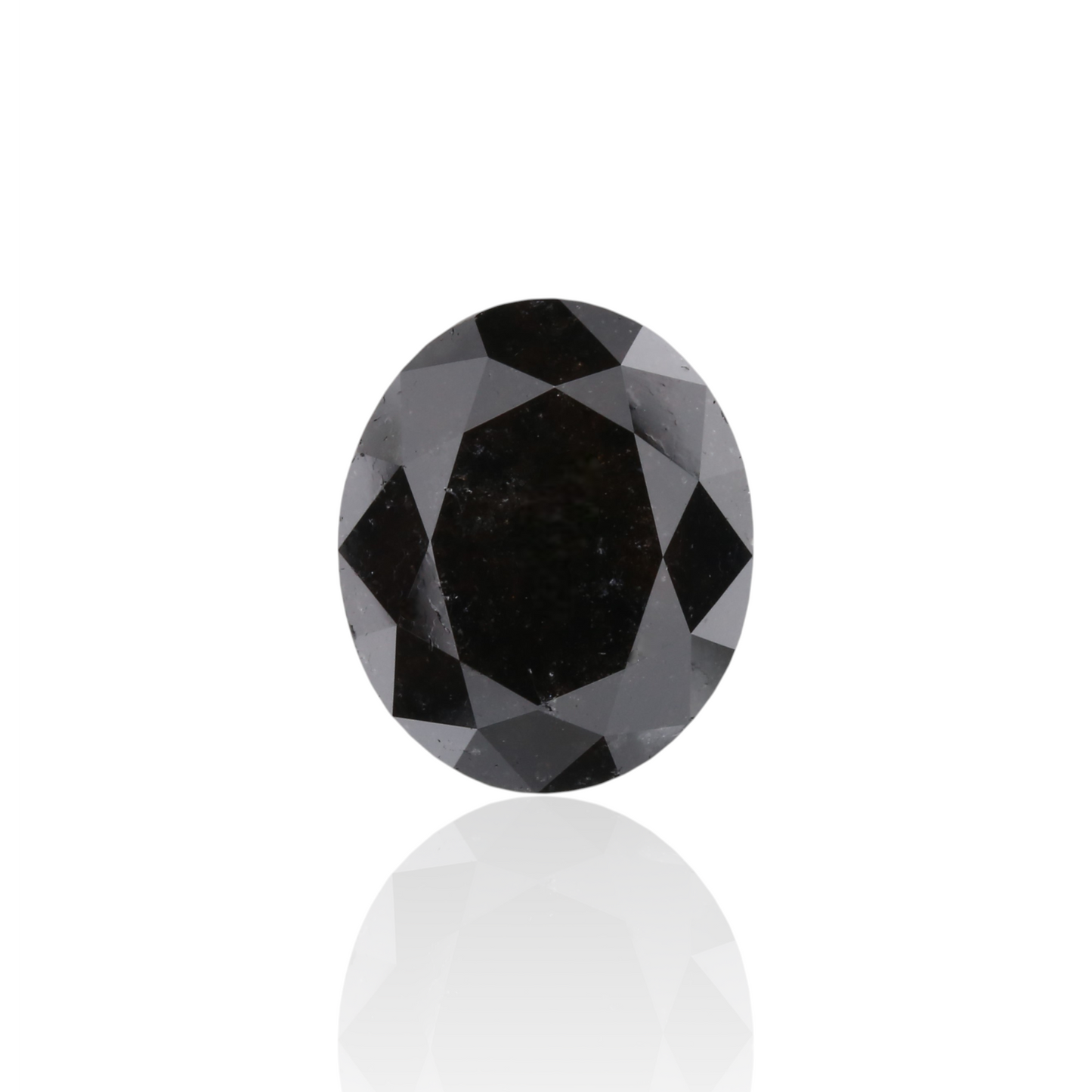 GIA 4.00 Carat Natural Fancy Black Oval Diamond SE-7295GNA