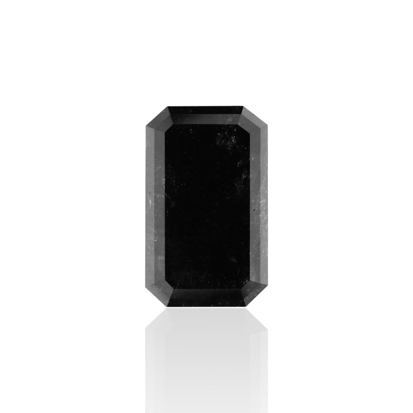 GIA 4.19 Carat Natural Fancy Black Emerald Diamond SE-7297GNA