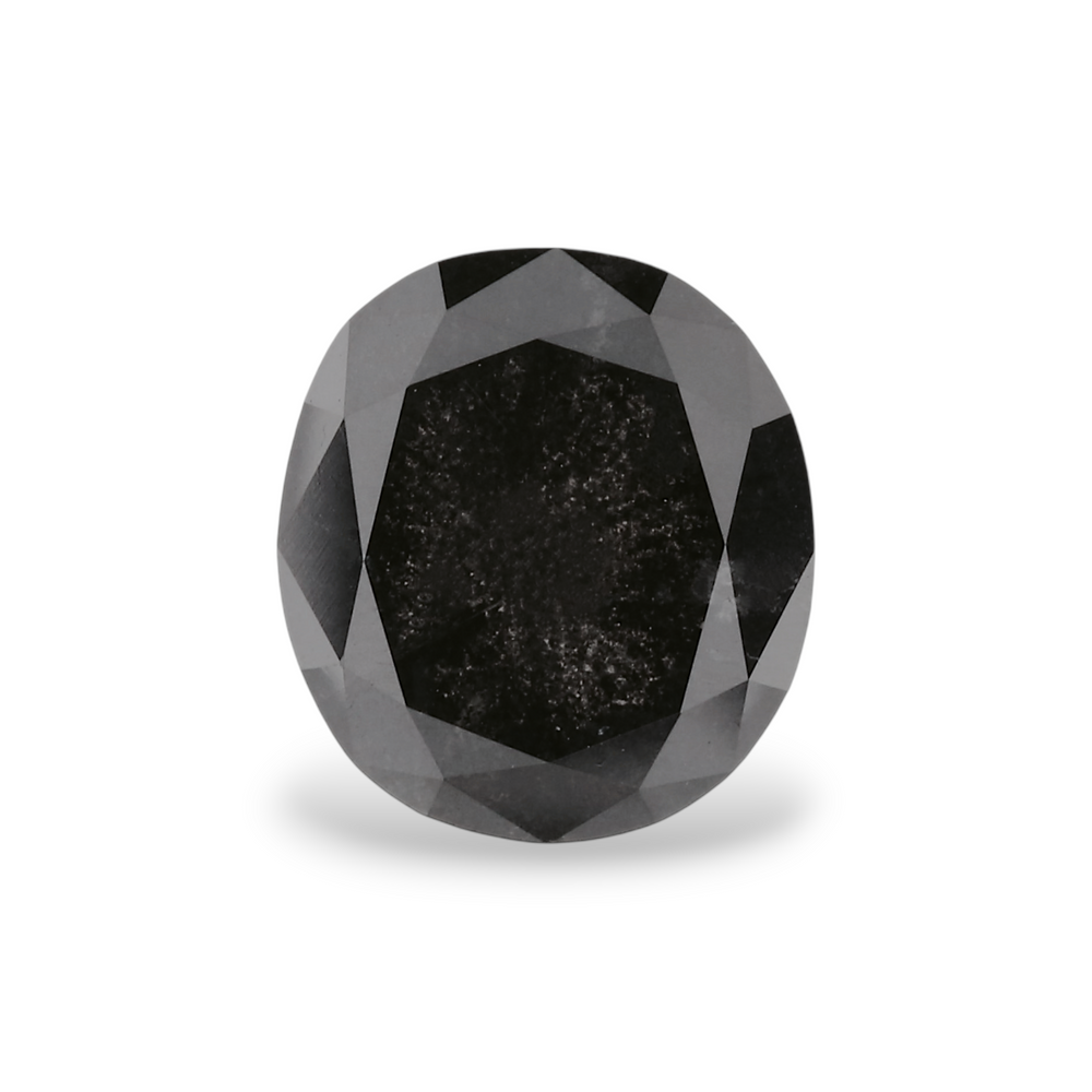 GIA 1.94 Carat Natural Fancy Black Oval Diamond SE-7303GNA