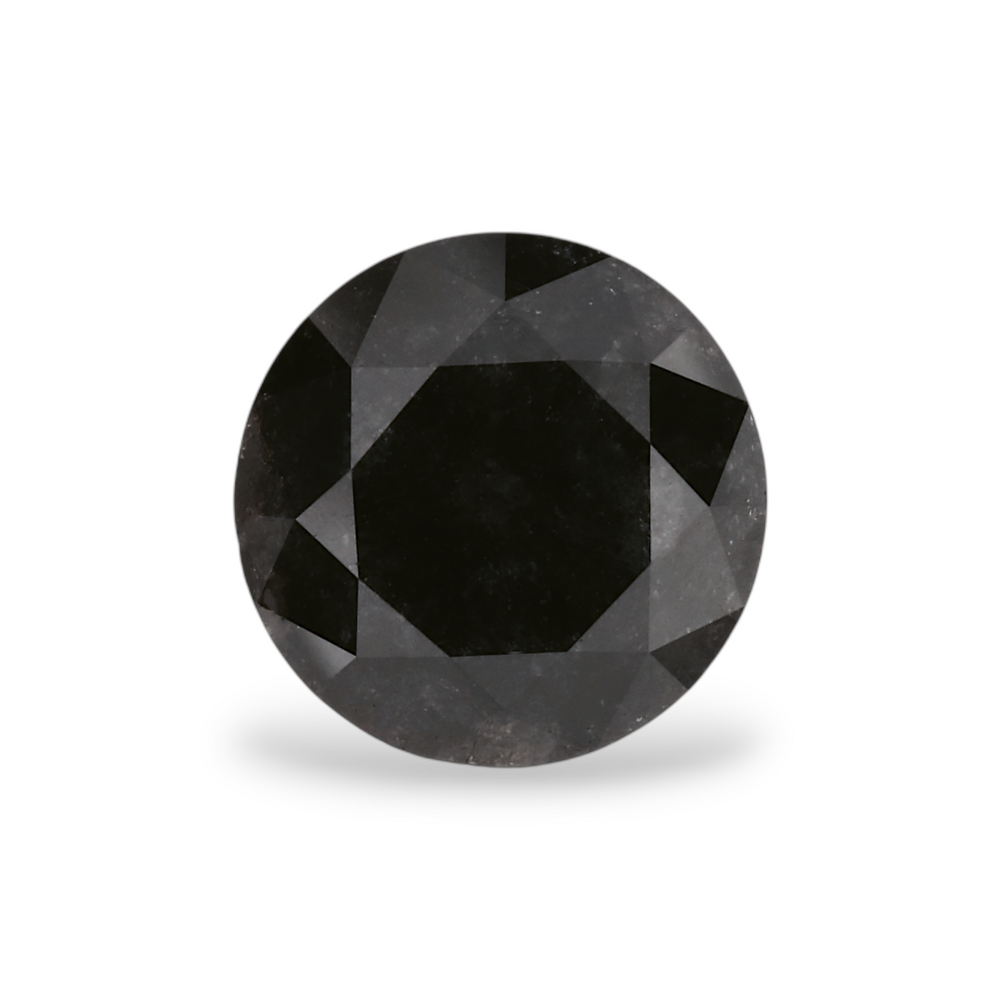 GIA 1.42 Carat Natural Fancy Black Round Diamond SE-7321GNA
