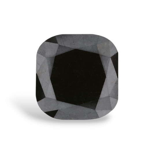 GIA 0.70 Carat Natural Fancy Black Cushion Diamond SE-7341GNA