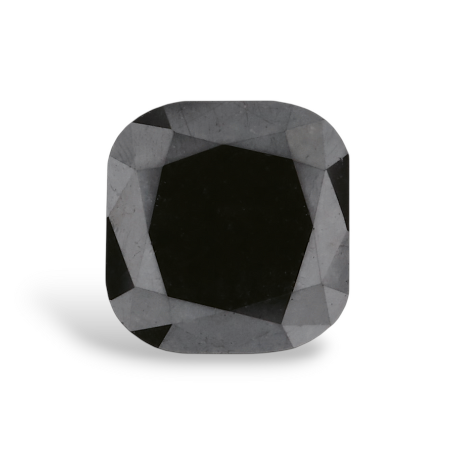 GIA 0.70 Carat Natural Fancy Black Cushion Diamond SE-7341GNA
