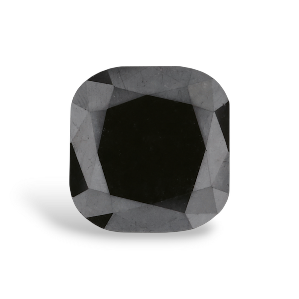 GIA 0.70 Carat Natural Fancy Black Cushion Diamond SE-7341GNA