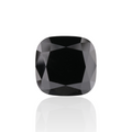 GIA 7.61 Carat Natural Fancy Black Cushion Diamond SE-7358GNA