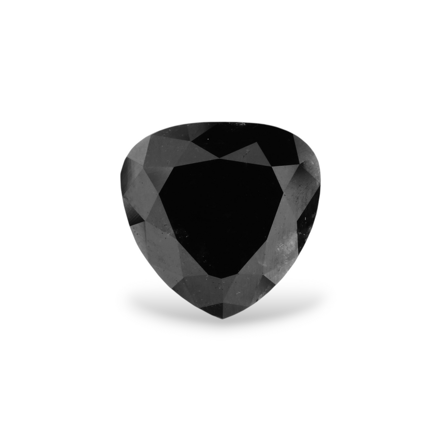 GIA 4.49 Carat Natural Fancy Black Heart Diamond SE-7359GNA