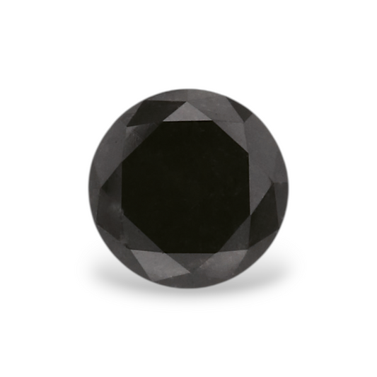 GIA 0.42 Carat Natural Fancy Black Round Diamond SE-7483GN