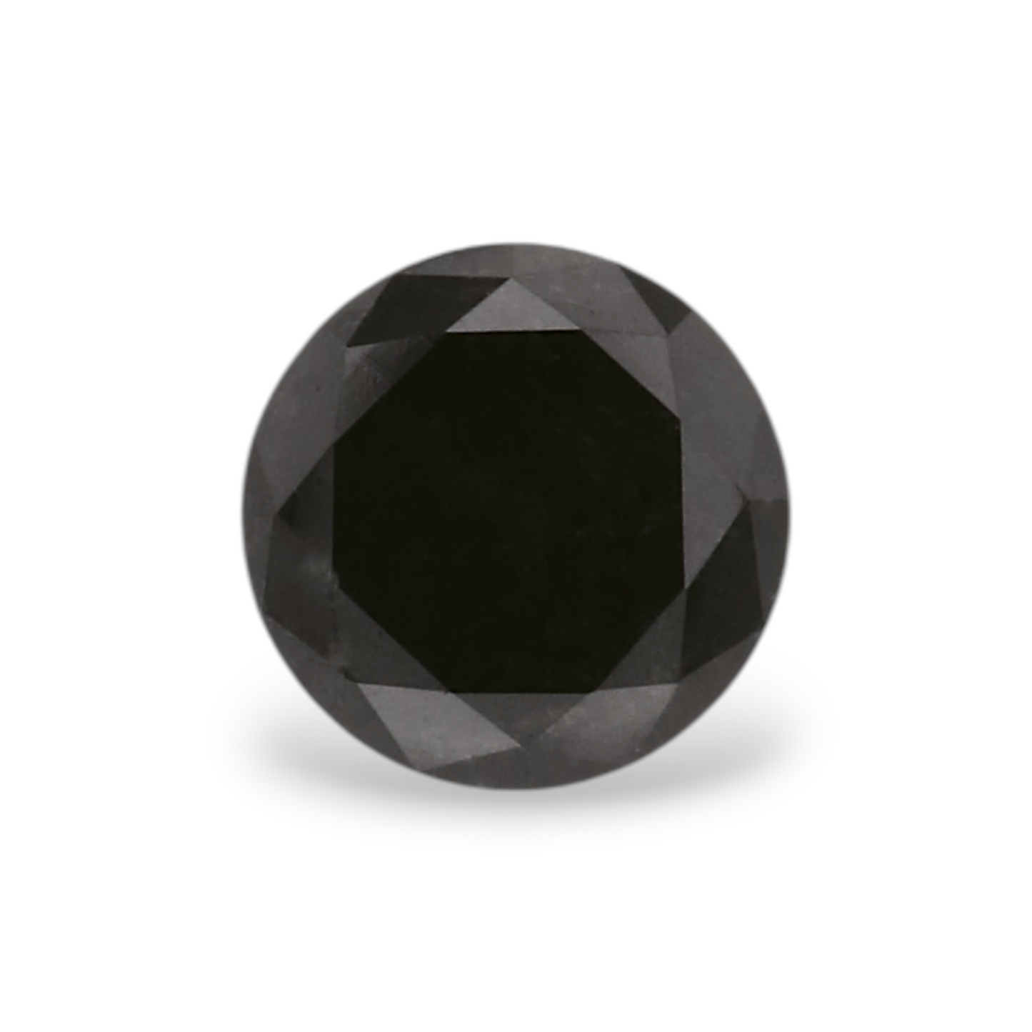 GIA 0.42 Carat Natural Fancy Black Round Diamond SE-7483GN