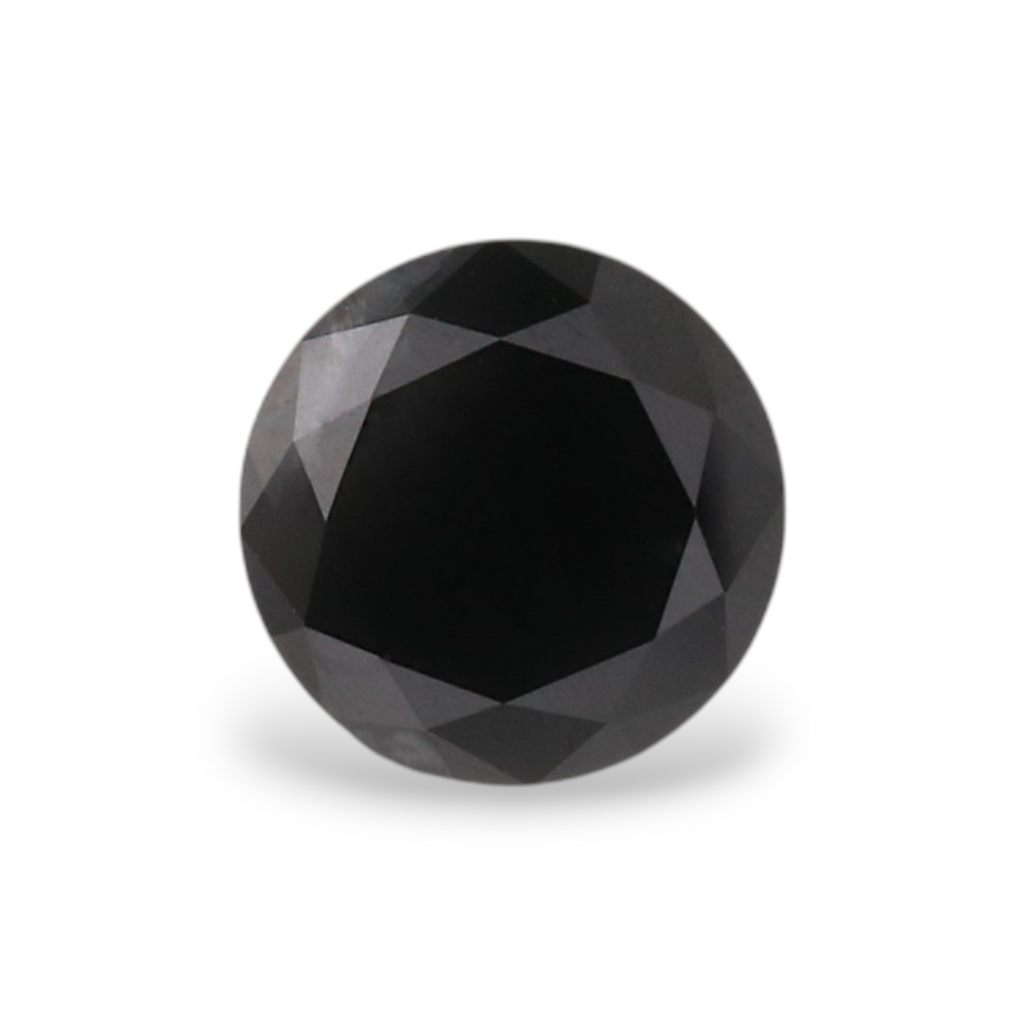 GIA 0.48 Carat Natural Fancy Black Round Diamond SE-7492GN