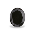 GIA 1.28 Carat Natural Fancy Black Oval Diamond SE-7568GN