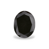 GIA 1.28 Carat Natural Fancy Black Oval Diamond SE-7568GN