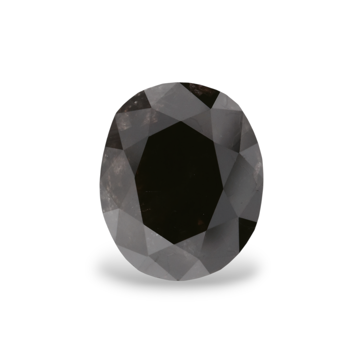 GIA 2.44 Carat Natural Fancy Black Oval Diamond SE-7571GN