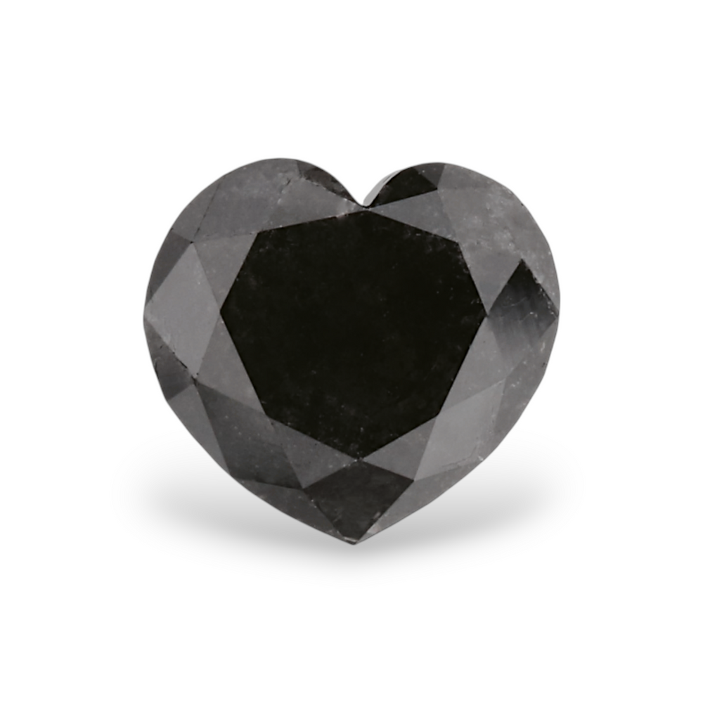 GIA 1.04 Carat Natural Fancy Black Heart Diamond SE-7573GN