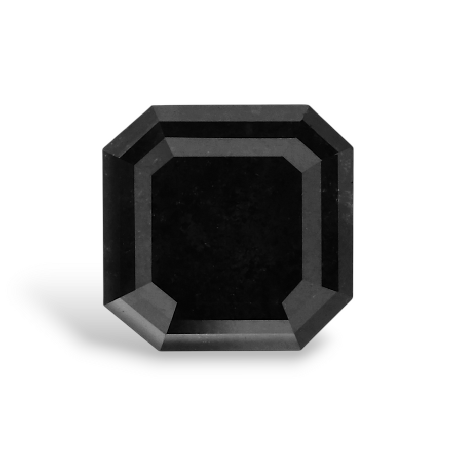 GIA 1.62 Carat Natural Fancy Black Sq emerald Diamond SE-7580GN