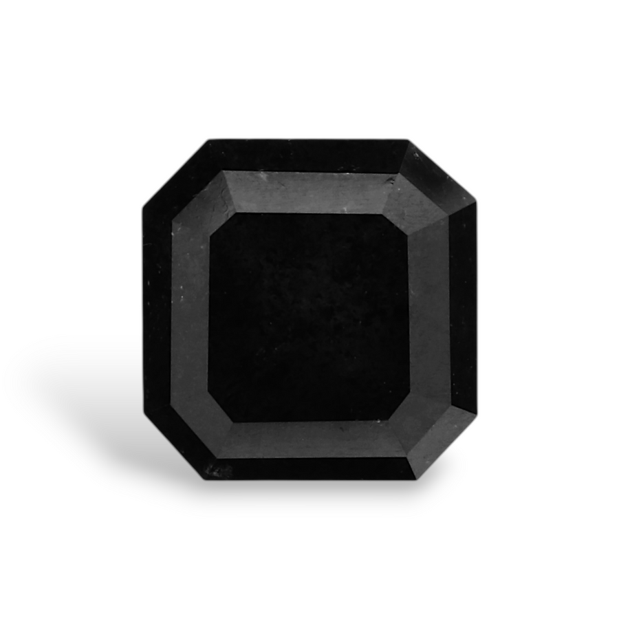 GIA 1.66 Carat Natural Fancy Black Sq emerald Diamond SE-7582GN