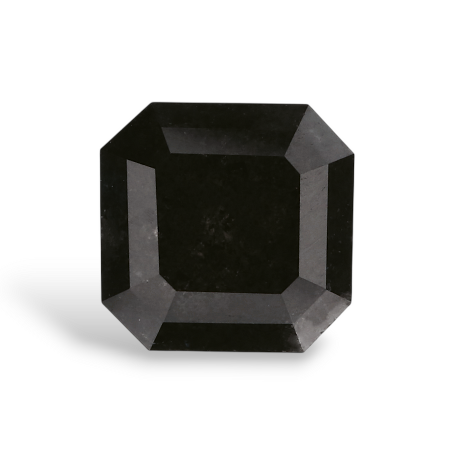 GIA 1.61 Carat Natural Fancy Black Sq emerald Diamond SE-7584GN