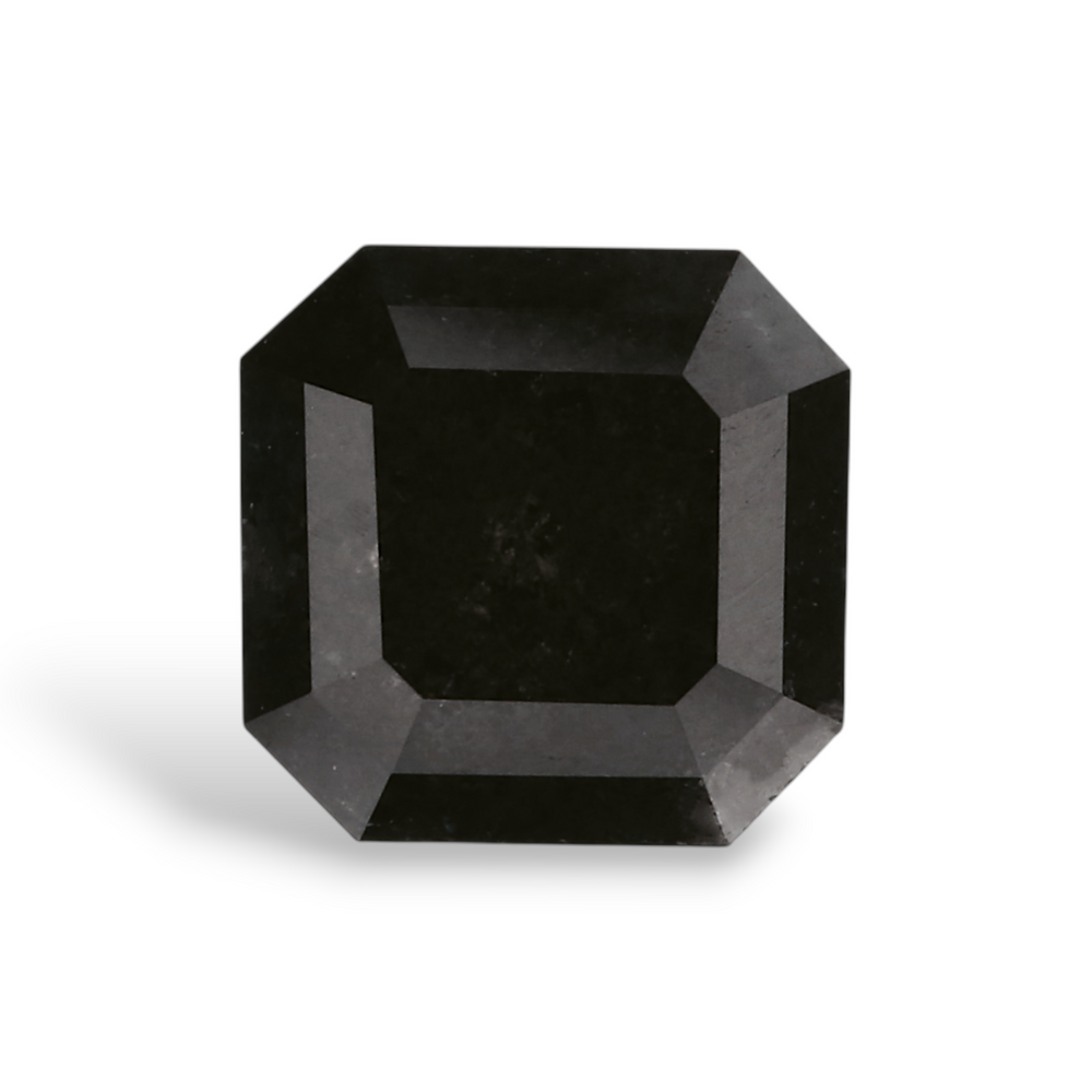 GIA 1.61 Carat Natural Fancy Black Sq emerald Diamond SE-7584GN