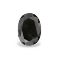 GIA 0.90 Carat Natural Fancy Black Oval Diamond SE-7596GN