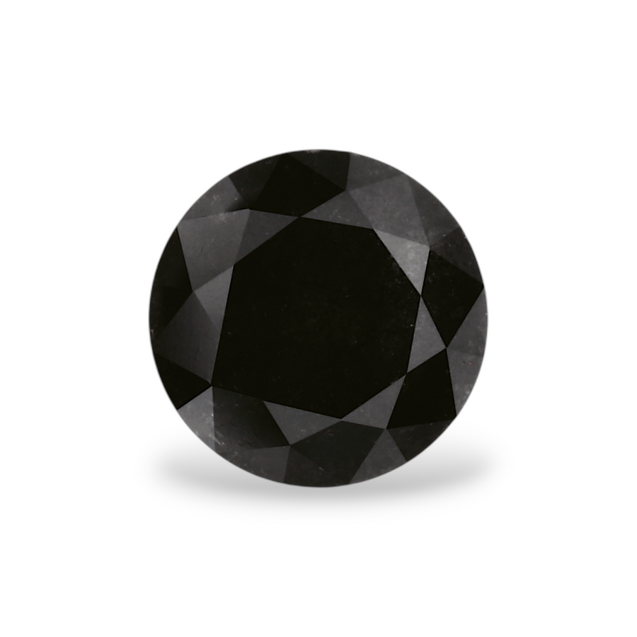GIA 1.15 Carat Natural Fancy Black Round Diamond SE-7604GN