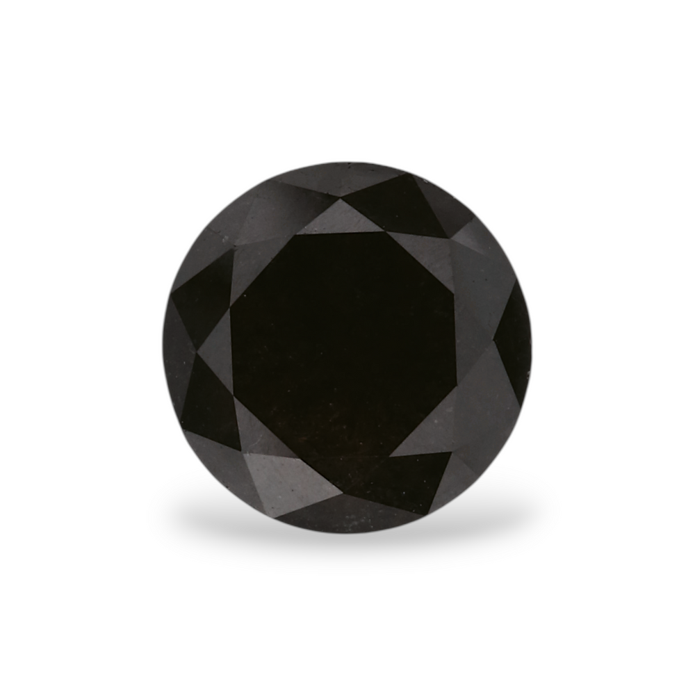 GIA 1.67 Carat Natural Fancy Black Round Diamond SE-7607GN