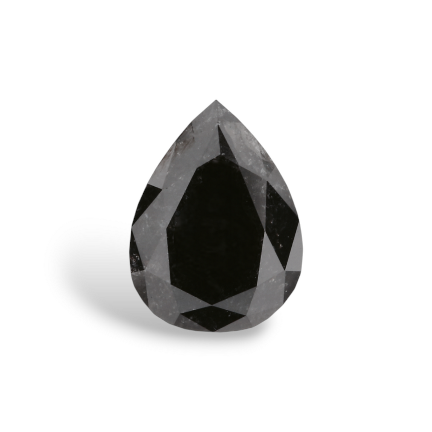 GIA 1.29 Carat Natural Fancy Black Pear Diamond SE-7819GN