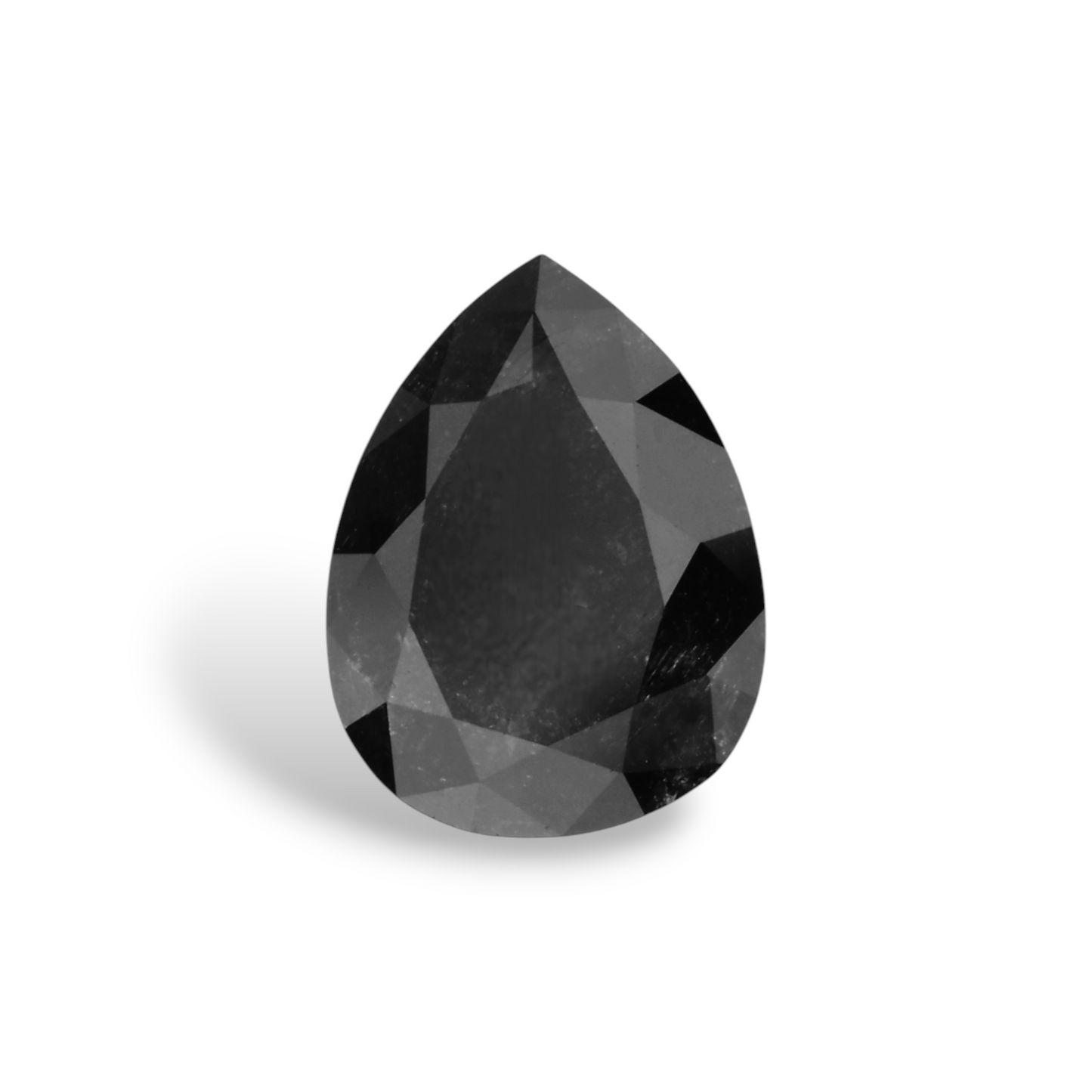 GIA 1.32 Carat Natural Fancy Black Pear Diamond SE-7821GN