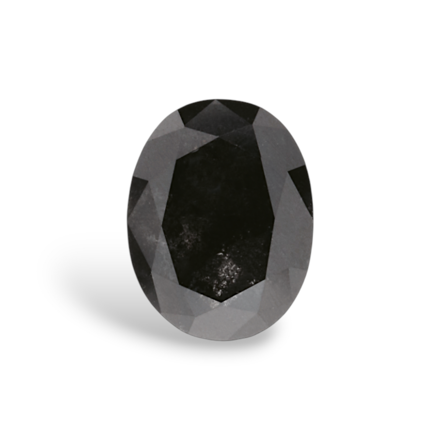 GIA 0.93 Carat Natural Fancy Black Oval Diamond SE-7837GN