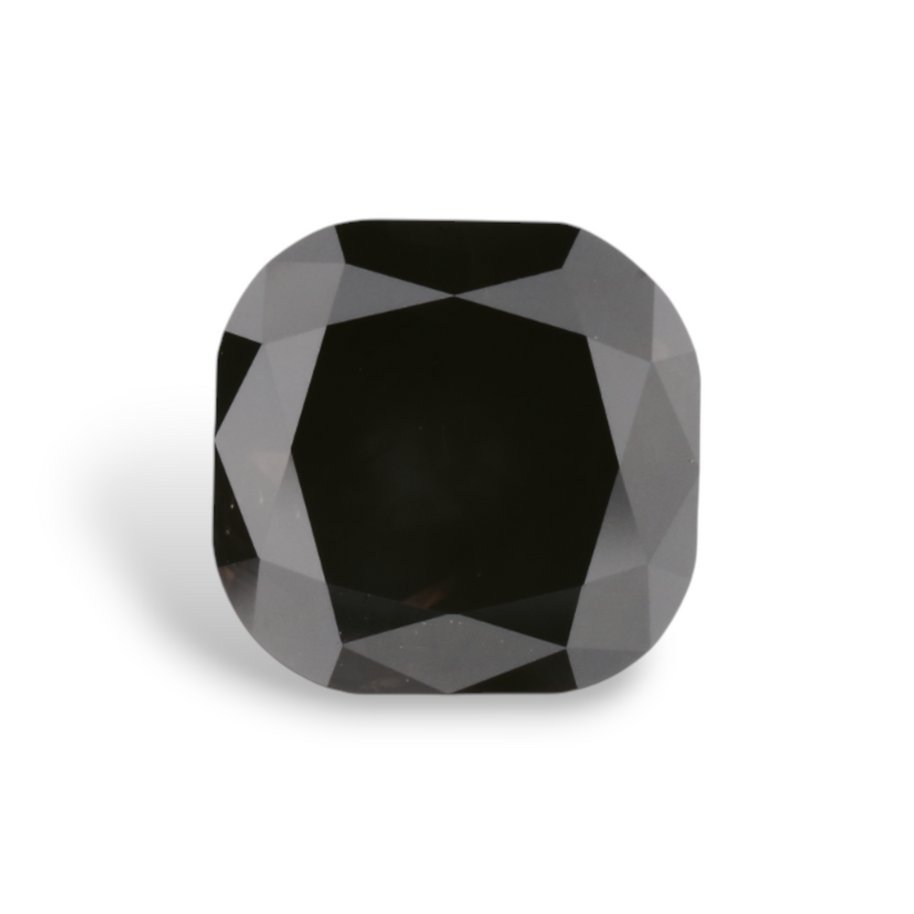 GIA 1.95 Carat Natural Fancy Black Cushion Diamond SE-7842GN