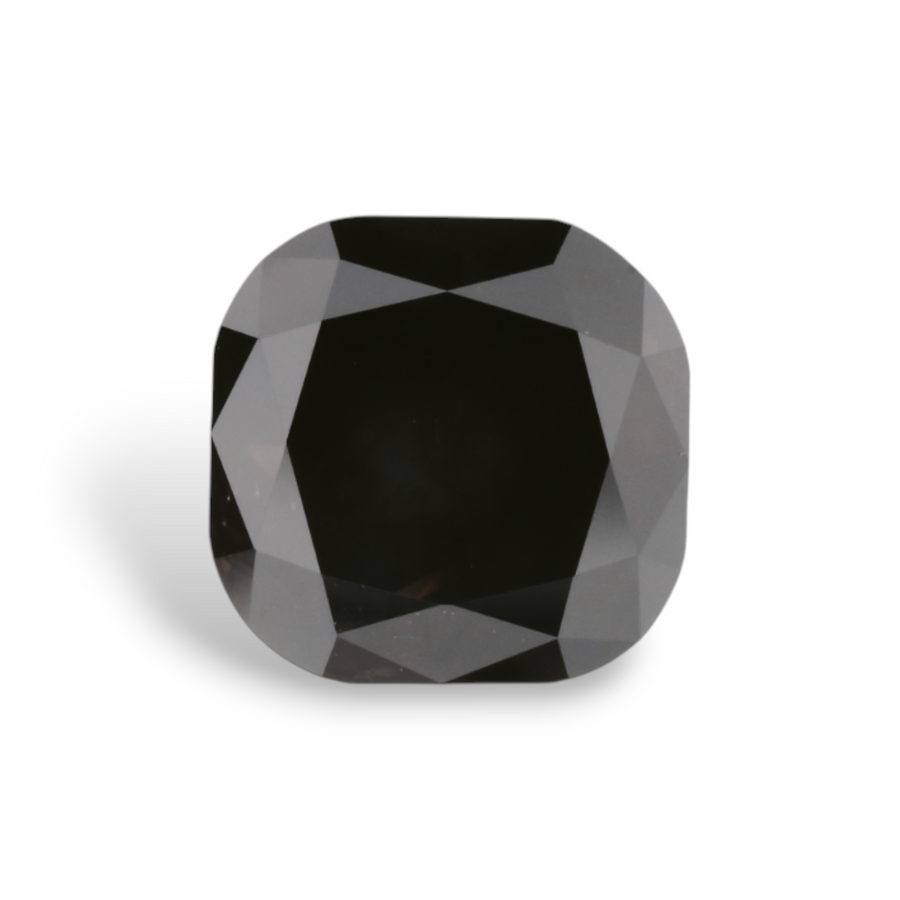 GIA 1.95 Carat Natural Fancy Black Cushion Diamond SE-7842GN