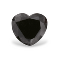 GIA 1.43 Carat Natural Fancy Black Heart Diamond SE-7843GN