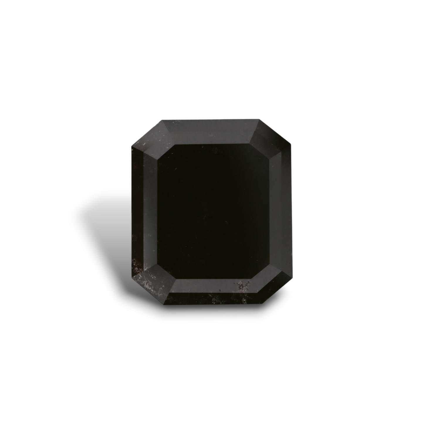 GIA 3.53 Carat Natural Fancy Black Emerald Diamond SE-7855GN