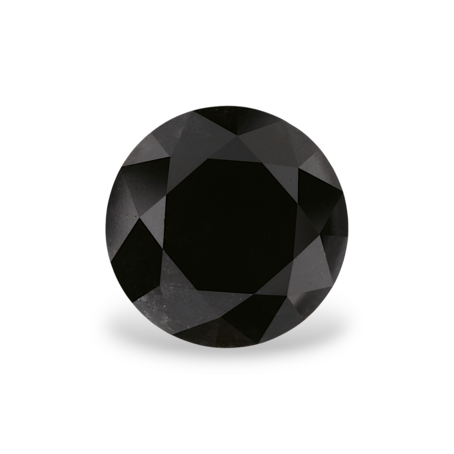 GIA 1.90 Carat Natural Fancy Black Round Diamond SE-7874GN