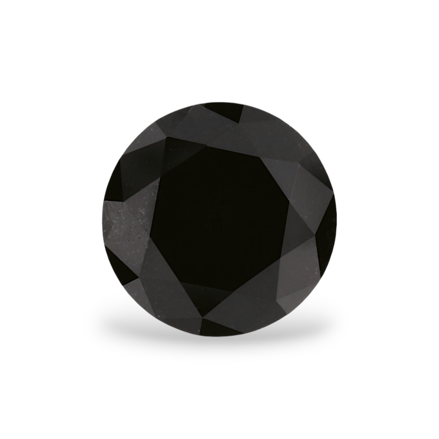 GIA 1.73 Carat Natural Fancy Black Round Diamond SE-7877GN