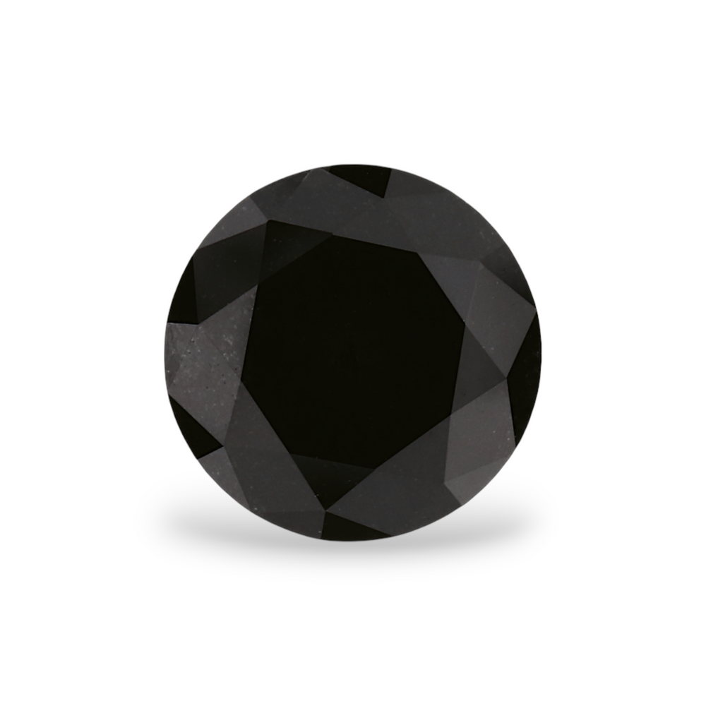 GIA 1.73 Carat Natural Fancy Black Round Diamond SE-7877GN
