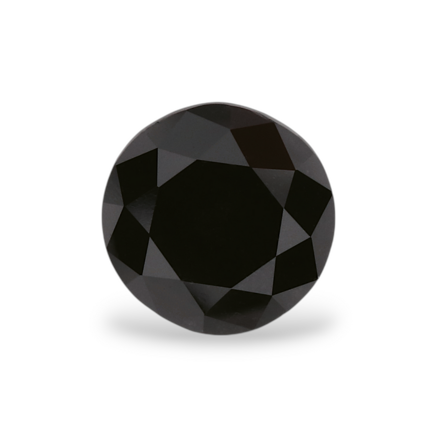 GIA 1.20 Carat Natural Fancy Black Round Diamond SE-7882GN
