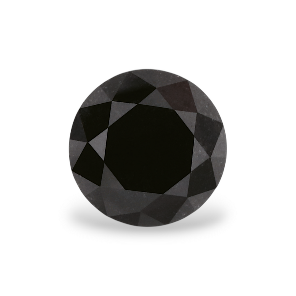 GIA 1.16 Carat Natural Fancy Black Round Diamond SE-7884GN