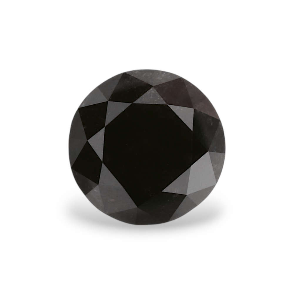 GIA 1.06 Carat Natural Fancy Black Round Diamond SE-7886GN
