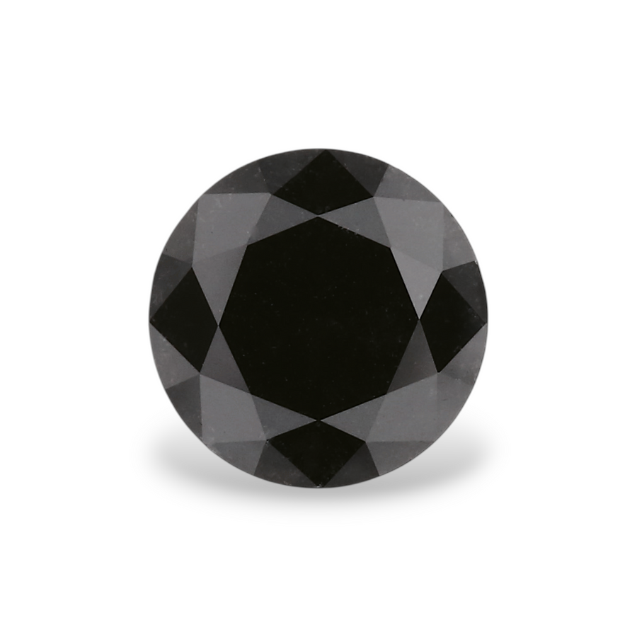 GIA 1.06 Carat Natural Fancy Black Round Diamond SE-7888GN