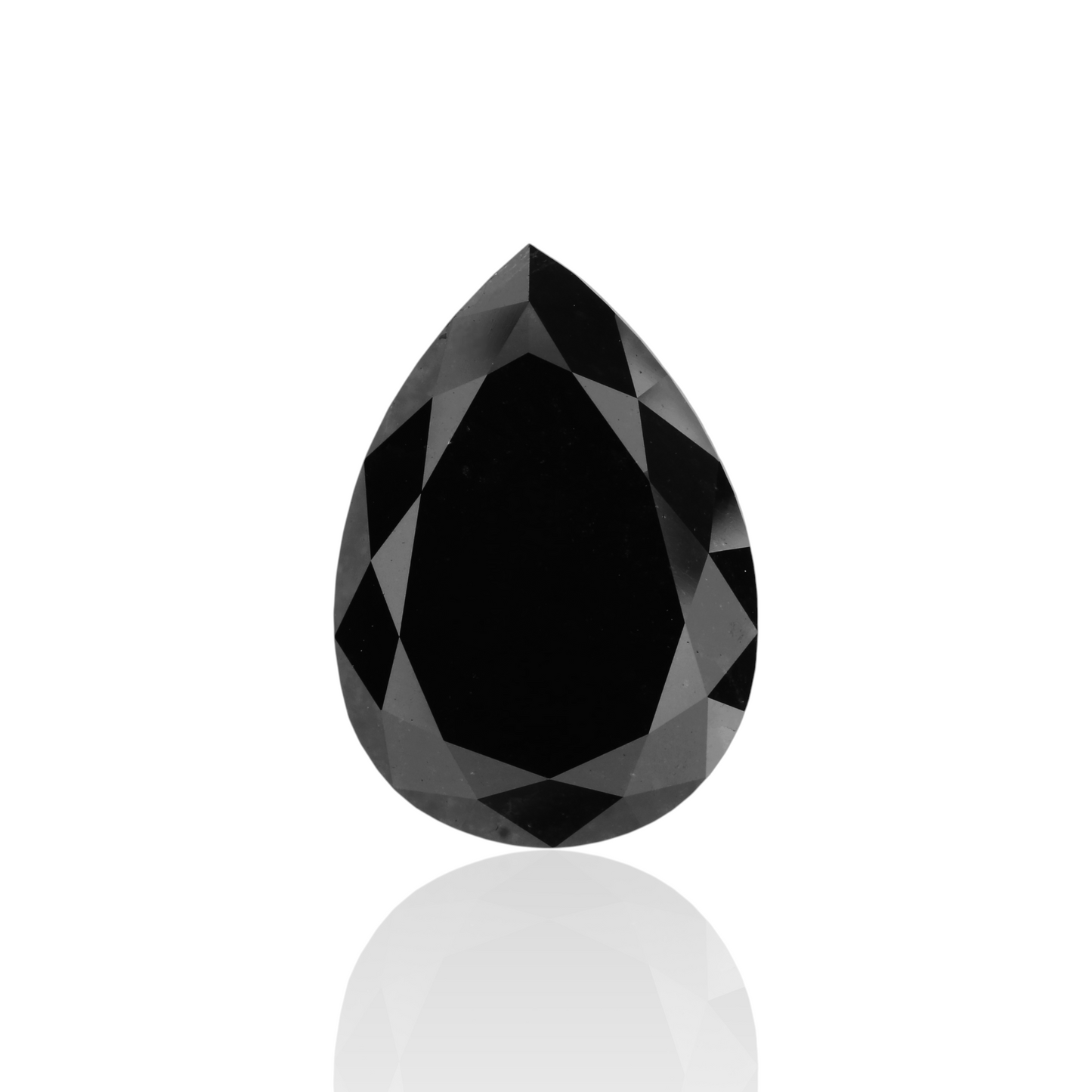GIA 11.36 Carat Natural Fancy Black Pear Diamond SE-7892GN