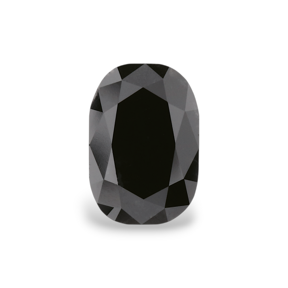 GIA 1.26 Carat Natural Fancy Black Oval Diamond SE-7914GN