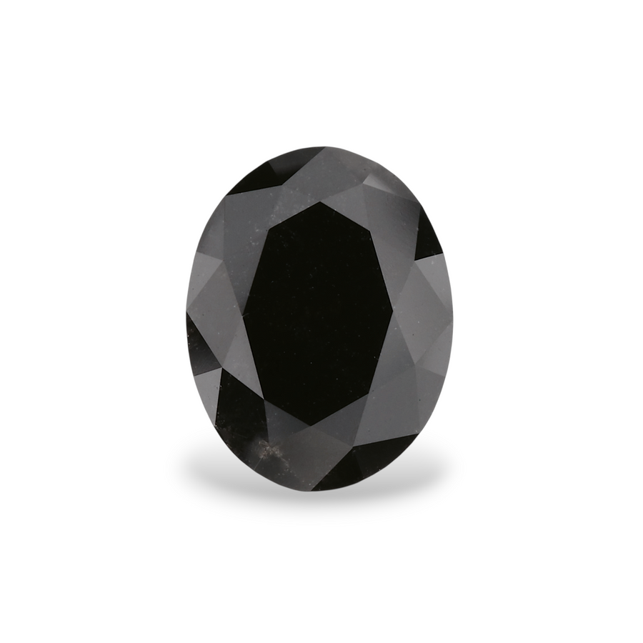 GIA 2.37 Carat Natural Fancy Black Oval Diamond SE-7916GN