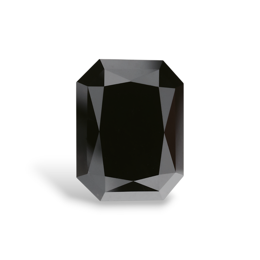 GIA 3.93 Carat Natural Fancy Black Radiant Diamond SE-7922GN