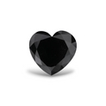 GIA 3.58 Carat Natural Fancy Black Heart Diamond SE-7924GN