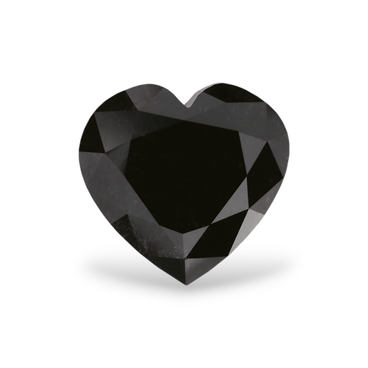 GIA 1.44 Carat Natural Fancy Black Heart Diamond SE-7925GN