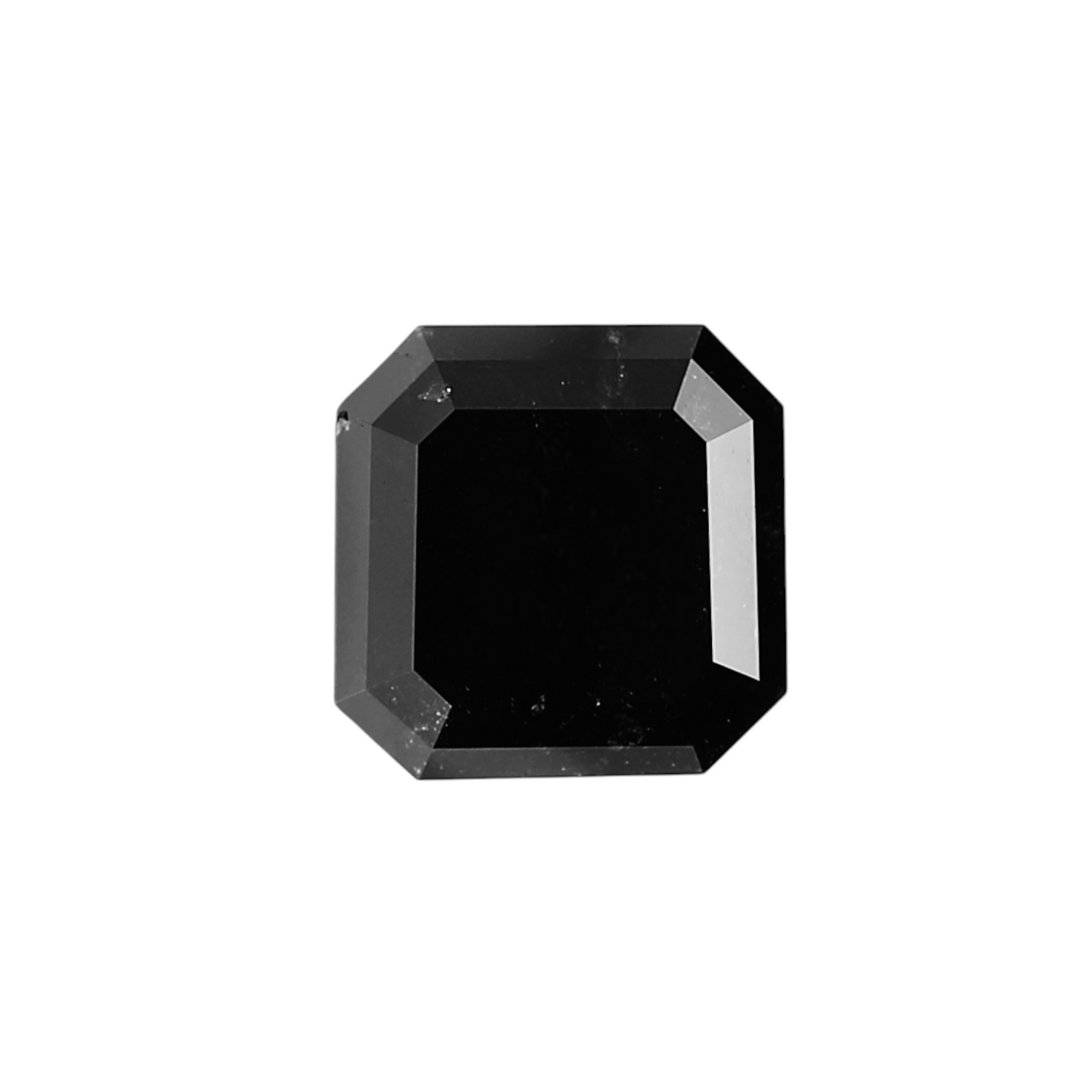 GIA 2.06 Carat Natural Fancy Black Sq emerald Diamond SE-7926GN