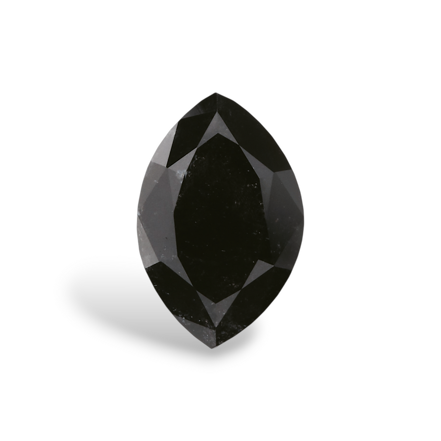 GIA 1.14 Carat Natural Fancy Black Marquise Diamond SE-7929GN