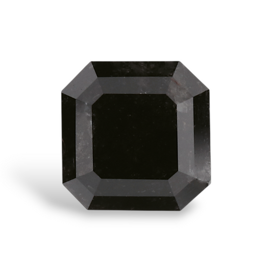 GIA 1.15 Carat Natural Fancy Black Sq emerald Diamond SE-8181GN