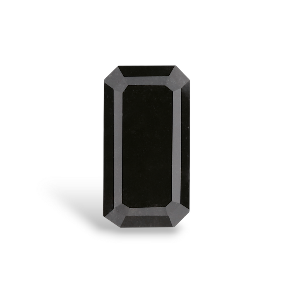 GIA 1.23 Carat Natural Fancy Black Emerald Diamond SE-8185GN