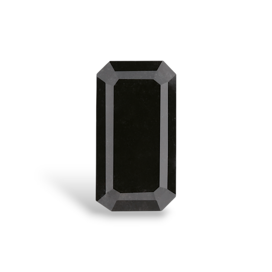GIA 1.23 Carat Natural Fancy Black Emerald Diamond SE-8185GN